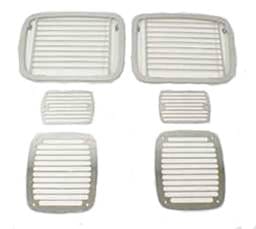 Rugged Ridge Billet Stone Guard Kit - Stainless - 6 Piece - 11102-04