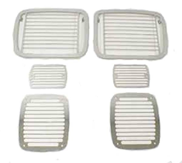 Rugged Ridge Billet Stone Guard Kit - Stainless - 6 Piece - 11102-04