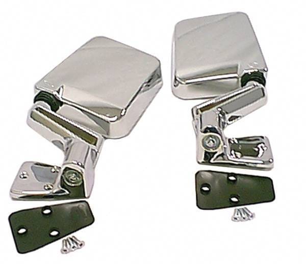 Rugged Ridge Factory Style Mirror - Pair - Chrome Plastic - 11010-04