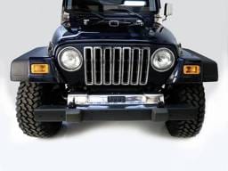 Rugged Ridge Frame Cover - Front - Stainless Steel - 11120-03