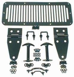 Rugged Ridge Hood Set - Black - 11201-01