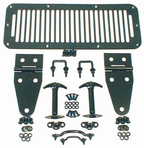 Rugged Ridge Hood Set - Black - 11201-01
