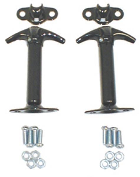 Rugged Ridge Hood Catch - Vertical Mount - Pair - Black - 11210-02