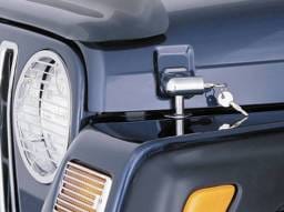 Rugged Ridge Locking Hood Catch - Pair - Chrome - 11302-03