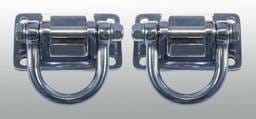 Rugged Ridge Bumper D-Ring - Pair - Stainless Steel - Replaces Standard XHD Bumper D-Rings - 11540-17