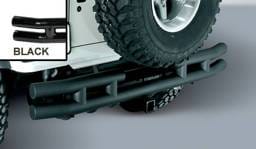 Outland Rear Tube Bumper with Hitch - Black - 11570-04