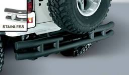 Outland Rear Tube Bumper with Hitch - Stainless - 11573-04