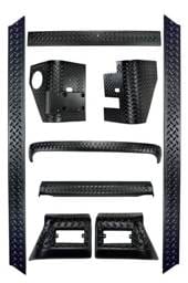 Rugged Ridge Body Armor Kit - 9 Piece - 11650-6