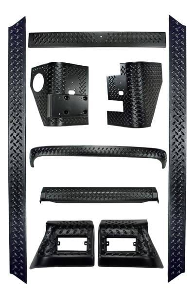 Rugged Ridge Body Armor Kit - 9 Piece - 11650-6
