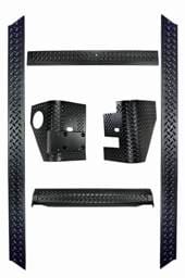 Rugged Ridge Body Armor Kit - 6 Piece - 11650-61