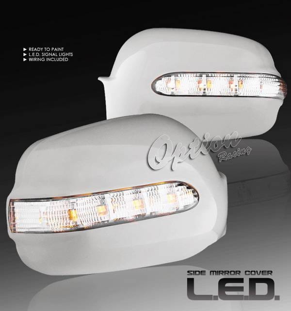 Honda Fit Option Racing OEM Style Mirror Cover with LED Reverse Light & Foot Light - 78-20137