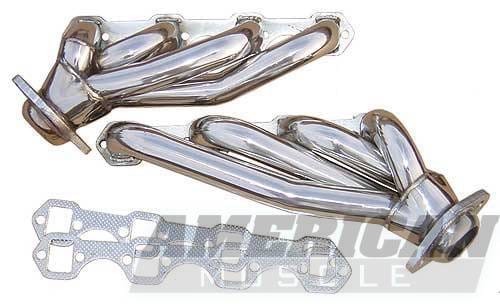 Ford Mustang Pypes Polished 304 Stainless Steel Shorty Headers - 20030