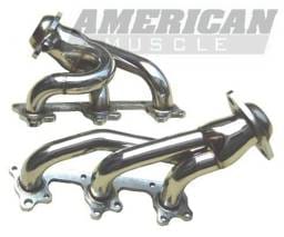 Ford Mustang Pypes Polished 304 Stainless Steel Shorty Headers - 20035