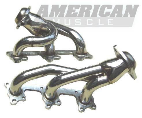 Ford Mustang Pypes Polished 304 Stainless Steel Shorty Headers - 20035