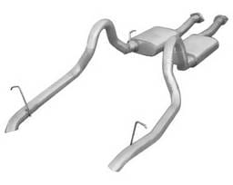 Ford Mustang Pypes 409 Stainless Steel Violator Catback with Turndown Tailpipes - 20016