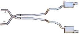 Ford Mustang Pypes 409 Stainless Steel Dual Pipe Conversion Kit - 20018