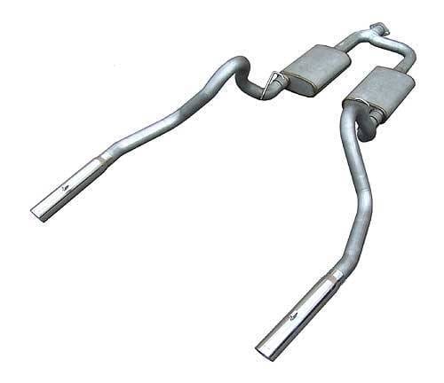 Ford Mustang Pypes 409 Stainless Steel Street-Pro Catback with Polished 304 Tips for Factory Mid-Pipe - 20025
