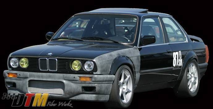 BMW 3 Series DTM Fiberwerkz Turbo Style Fender Flares - 2002 Turbo S thumbnail 4