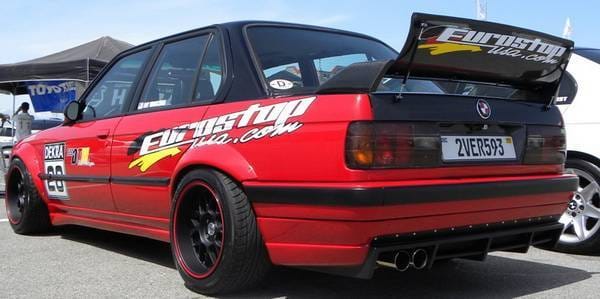 BMW 3 Series DTM Fiberwerkz Rivet On Style Fender Flares - E30-RIVET-ON thumbnail 4