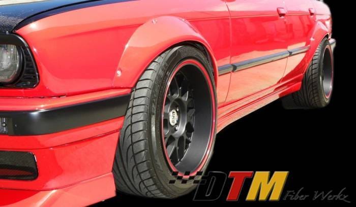 BMW 3 Series DTM Fiberwerkz Fender Flares - E30 Rivet On