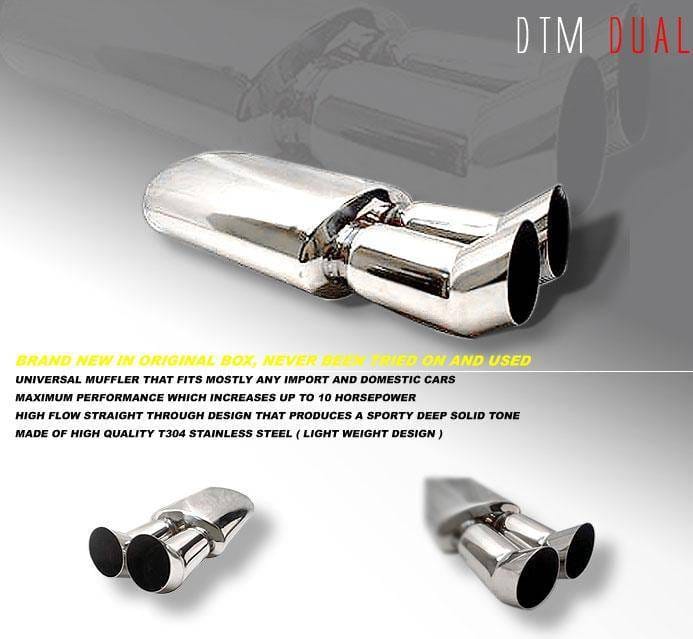 Option Racing DTM Dual Tip 3 inch 44-99115