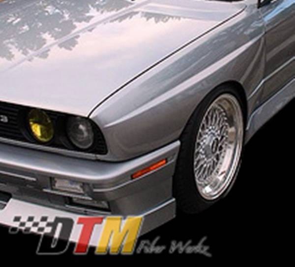 BMW 3 Series DTM Fiberwerkz OEM Style Wide Body Front Fenders - E30OEMM3FRT