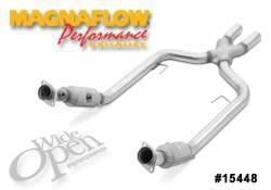 MagnaFlow Transition Front Tru-X Crossover Pipe with Catalytic Converter - 15448