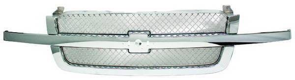 Chevrolet Avalanche IPCW Chrome Grille - Smooth - 1PC - CWG-GR0407H0C