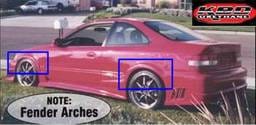 Honda Civic KBD Fields Fender Flares Set 37-2184