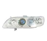 I-Tech Projector Headlights with Chrome Housing and Blue 3 Beam Lights - 02KSHA98PCBRIM