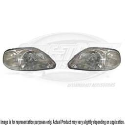 I-Tech Chrome Housing Headlights with Crystal Clear Lights - 02KSHC96C