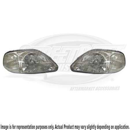 I-Tech Chrome Housing Headlights with Crystal Clear Lights - 02KSHC96C