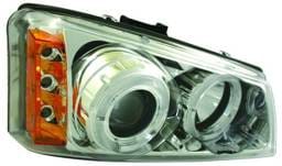 Chevrolet Silverado IPCW Headlights - Projector with Rings with Amber Reflector - 1 Pair - CWS-337C2