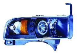 Dodge Ram IPCW Headlights - Projector with Rings with Amber Reflector - 1 Pair - CWS-401B2