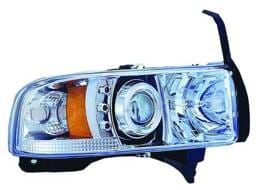 Dodge Ram IPCW Headlights - Projector with Rings with Amber Reflector - 1 Pair - CWS-401C2