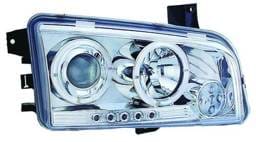 Dodge Charger IPCW Headlights - Projector with Rings - 1 Pair - CWS-416C2