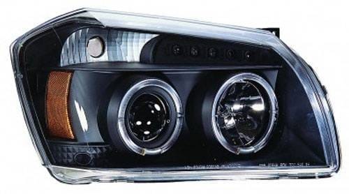 Dodge Magnum IPCW Headlights - Projector with Rings with Amber Reflector - 1 Pair - CWS-417B2