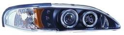 Ford Mustang IPCW Headlights - Projector with Rings & Corners with Amber Reflector - 1 Pair - CWS-519B2