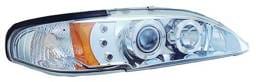 Ford Mustang IPCW Headlights - Projector with Rings & Corners with Amber Reflector - 1 Pair - CWS-519C2