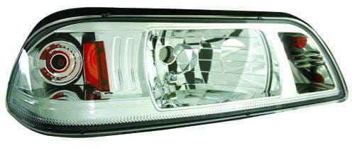 Ford Mustang IPCW Headlights - Diamond Cut with Corner & Parklight - 1 Pair - CWS-532C2