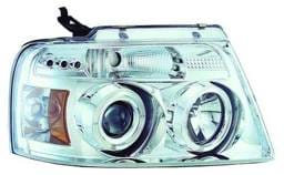 Ford F150 IPCW Headlights - Projector with Rings with Amber Reflector - 1 Pair - CWS-538C2