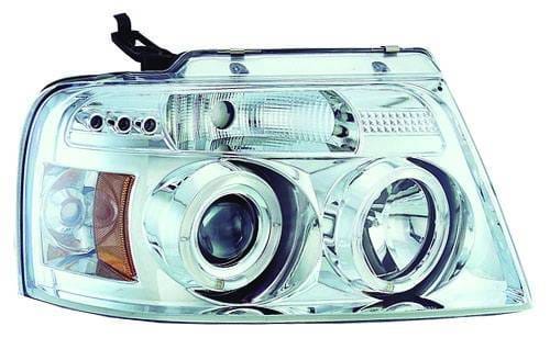 Ford F150 IPCW Headlights - Projector with Rings with Amber Reflector - 1 Pair - CWS-538C2