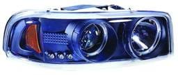 GMC Yukon IPCW Headlights - Projector with Rings with Amber Reflector - 1 Pair - CWS-609B2