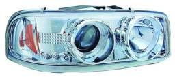 GMC Yukon IPCW Headlights - Projector with Rings with Amber Reflector - 1 Pair - CWS-609C2