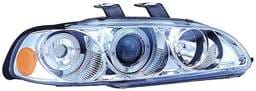 Honda Civic 4DR IPCW Headlights - Projector with Rings & Corners with Amber Reflector - 1 Pair - CWS-720C2