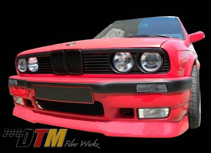 BMW 3 Series DTM Fiberwerkz E36 M3 Style Front Bumper - E30 E36 M3 S