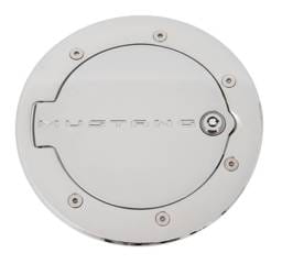 Ford Mustang Defenderworx Logo Locking Fuel Door - Chrome - 900708