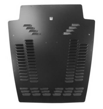 Jeep Wrangler Hyline Louvered Hood Panel For Single Window Washer Port Models - Unfinished - TJ-50HLP-NF