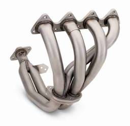 4-2-1 Brushed Stainless Steel Exhaust Header - 2PC Blue - HHS5018B