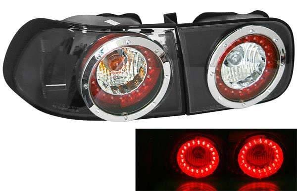 Black LED Euro Taillights - 09260LBH